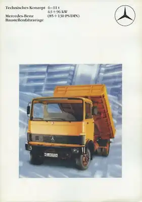 Mercedes-Benz Baustellenfahrzeuge Prospekt 7.1983