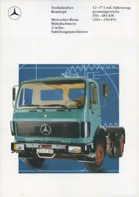 Mercedes-Benz Mittelschwere 2-Achs Sattelzugmaschinen Prospekt 8.1988