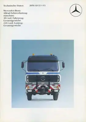 Mercedes-Benz Allrad-Schwerlastzugmaschine Prospekt 8.1983