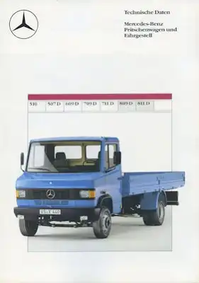 Mercedes-Benz Pritschenwagen 510-811D Prospekt 10.1986
