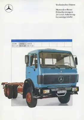 Mercedes-Benz Pritschenwagen 2220(6x2)-2222(6x4) Prospekt 3.1988