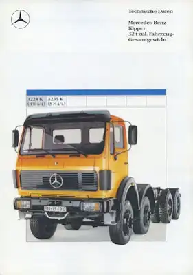 Mercedes-Benz Kipper 3228K 3235K (8x4/4) Prospekt 8.1988