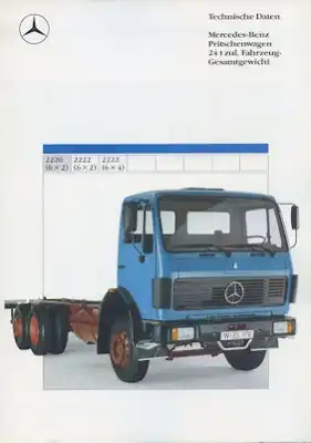 Mercedes-Benz Pritschenwagen 2220(6x2)-2222(6x4) Prospekt 8.1988