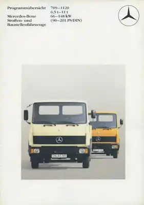 Mercedes-Benz Straßen- + Baustellenfahrzeuge Programm 2.1984