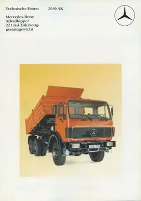 Mercedes-Benz Allradkipper 2636AK Prospekt 8.1985