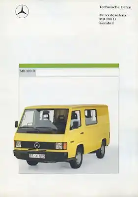 Mercedes-Benz MB 100 D Kombi 1Prospekt  3.1988