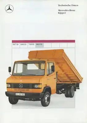 Mercedes-Benz Kipper 507D-809D Prospekt 2.1988