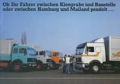 Mercedes-Benz Lkw Fahrerhaus Prospekt 9.1988