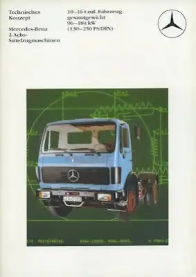 Mercedes-Benz 2-Achs Sattelzugmaschinen Prospekt 8.1983