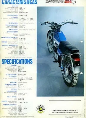 Bultaco Matador MK 9 Prospekt 1975