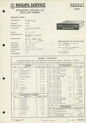 Autoradio Philips N5X04T Schaltbild 2.1961