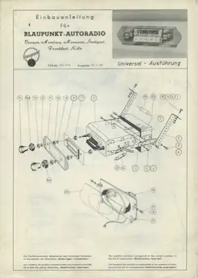 Autoradio Blaupunkt Einbauanleitung 2.1956