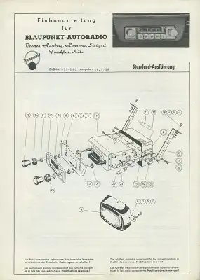 Autoradio Blaupunkt Einbauanleitung 7.1956