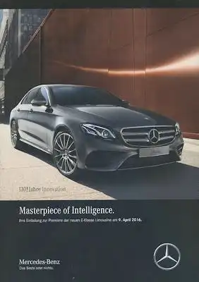 Mercedes-Benz E-Klasse Prospekt 4.2016