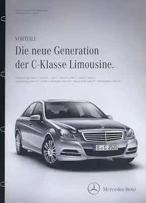 Mercedes-Benz Vorteile C-Klasse Limousine 12.2010