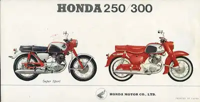 Honda 250 300 Prospekt 1962