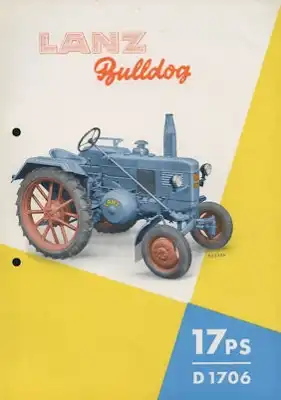 Lanz Bulldog 17 PS Prospekt 1949