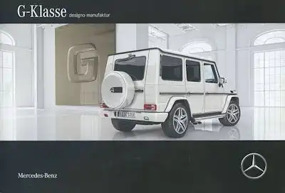Mercedes-Benz G-Klasse designo manufaktur Prospekt 1.2016