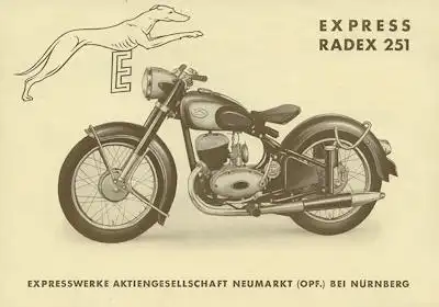 Express Radex 251 Prospekt 1950er Jahre