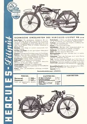 Hercules Liliput Prospekt 1935