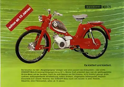 Zündapp Mofa Moped Automatic Programm 1971