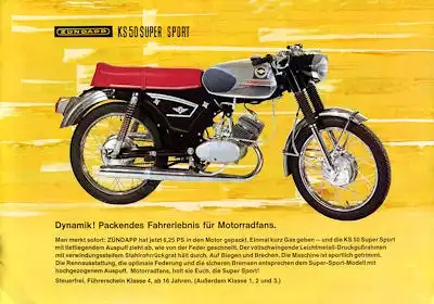 Zündapp Mokicks und 50ccm Motorrad Programm 1971