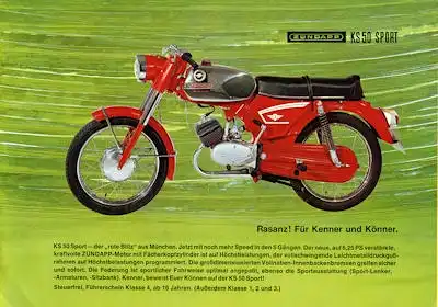 Zündapp Mokicks und 50ccm Motorrad Programm 1971