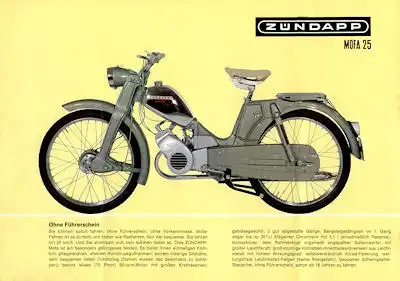 Zündapp Mofa, Moped und Mokick Programm 1967