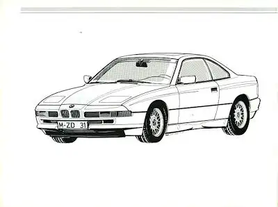 BMW 850i Bedienungsanleitung 4.1990