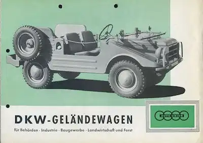 DKW Geländewagen Prospekt 1950er Jahre