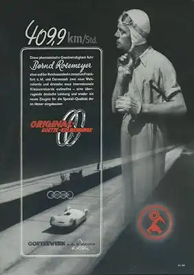 Goetzewerk / Auto-Union / Rosemeyer Kleinplakat 1937