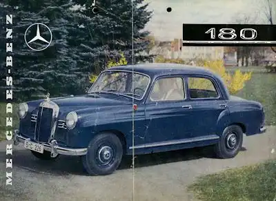 Mercedes-Benz 180 Prospekt ca. 1957