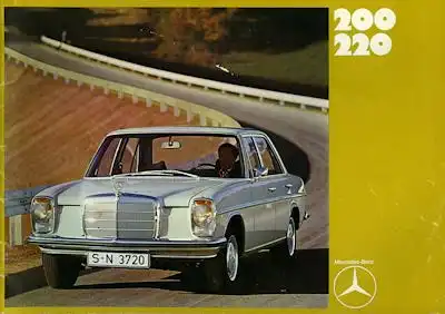 Mercedes-Benz 200 220 Prospekt 12.1970