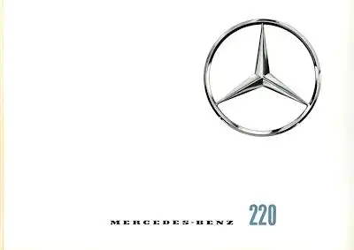 Mercedes-Benz 220 Prospekt 8.1964