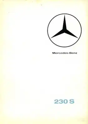 Mercedes-Benz 230 S Prospekt 8.1965