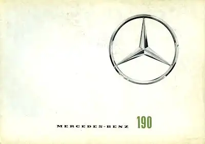 Mercedes-Benz 190 Prospekt 12.1961