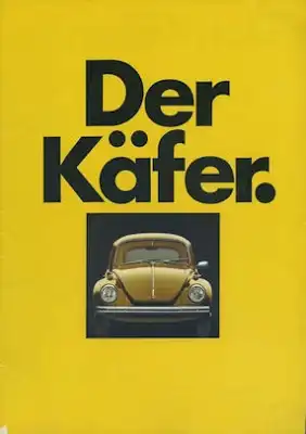 VW Käfer Prospekt 1.1972