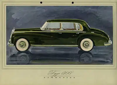 Mercedes-Benz 300 Prospekt ca. 1951
