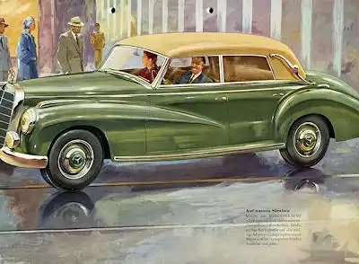 Mercedes-Benz 300 Prospekt ca. 1955