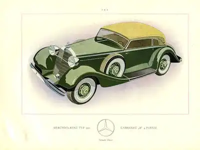 Mercedes-Benz Typ 290 Prospekt 1.1935