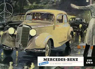 Mercedes-Benz 170 D Prospekt 1952