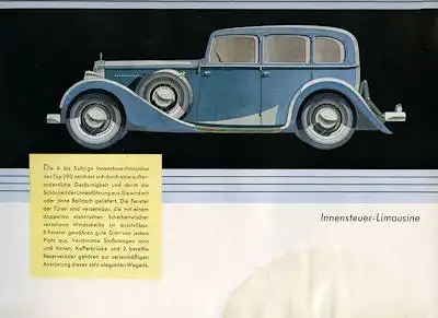 Mercedes-Benz Typ 290 Prospekt 1.1933