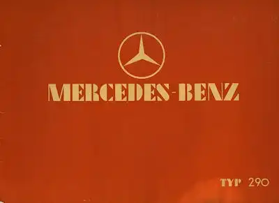 Mercedes-Benz Typ 290 Prospekt 1.1933