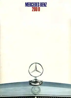Mercedes-Benz 200 D Prospekt 7.1968