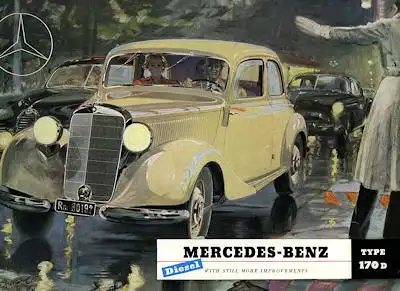 Mercedes-Benz 170 D Prospekt 1952 e