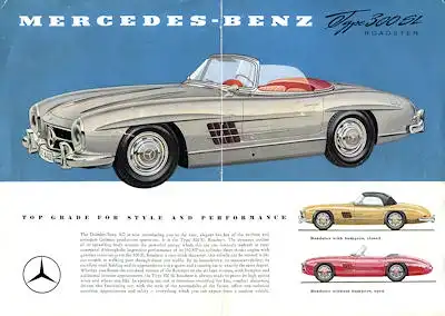 Mercedes-Benz 300 SL Prospekt ca. 1957 e