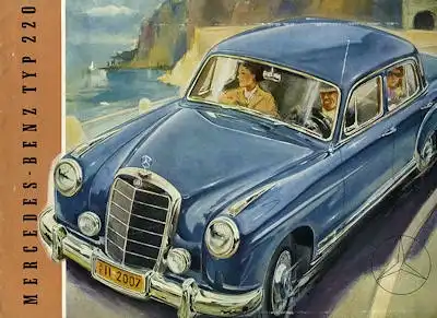 Mercedes-Benz 220 Prospekt ca. 1955