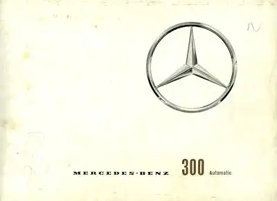 Mercedes-Benz 300 Automatic Prospekt 7.1959