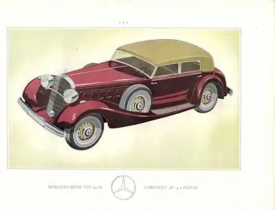 Mercedes-Benz Typ 500 N Prospekt 1935