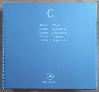 Mercedes-Benz C Klasse Farben und Polster Musterordner 1.2004